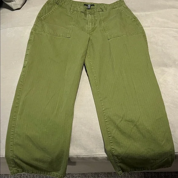 Women’s Vans Union Relaxed Green Carpenter Trousers - Picture 8 of 10